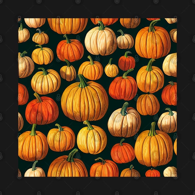 Autumn Harvest Thanksgiving Pumpkins by VintageFlorals