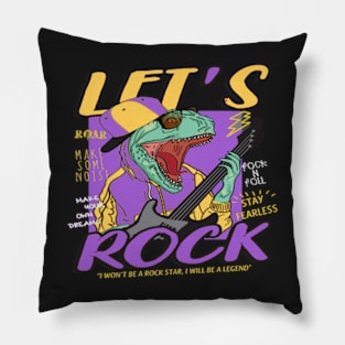 let's rock dinosaur design - Gifts Pillow