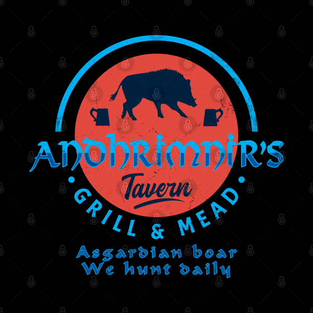 Andhrimnir's Tavern by NicGrayTees