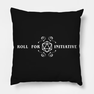 Roll for Initiative D20 Dice Tabletop RPG Gaming Pillow