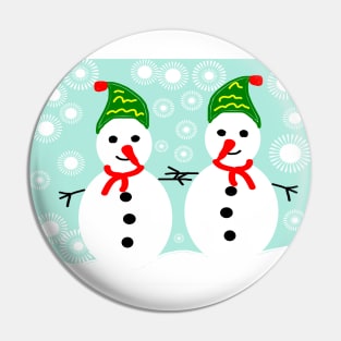 Snowman Pin