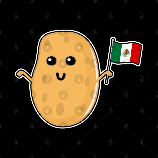 Potato With A Mexican Flag by LunaMay