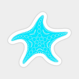 Starfish (white/blue) Magnet