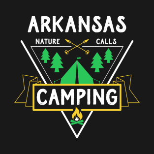 Arkansas USA Camping Outdoors Nature Adventure T-Shirt