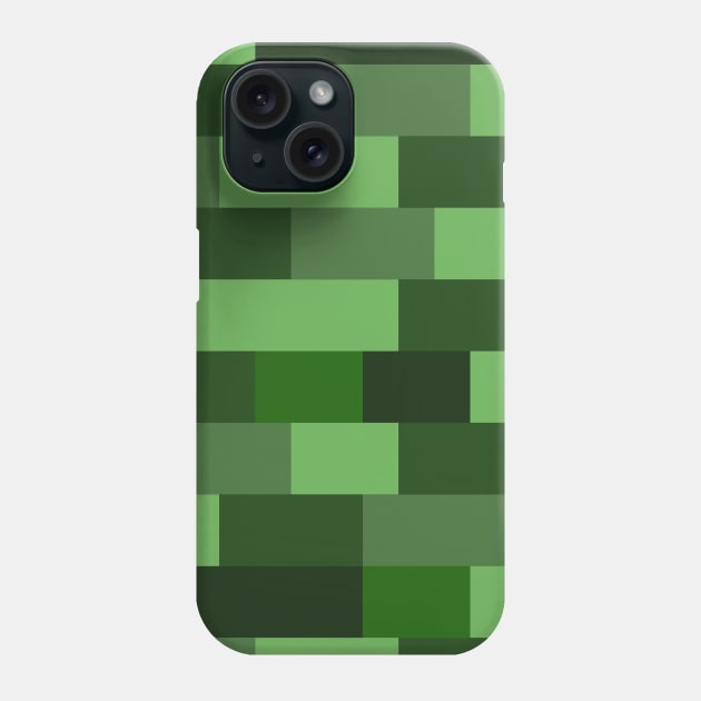 Abstract striped bars green Phone Case by Russell102