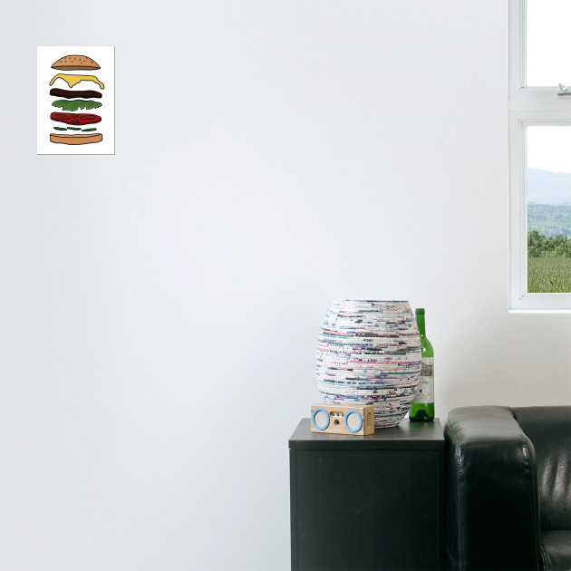 BURGER LAYERS, Fine Art Print