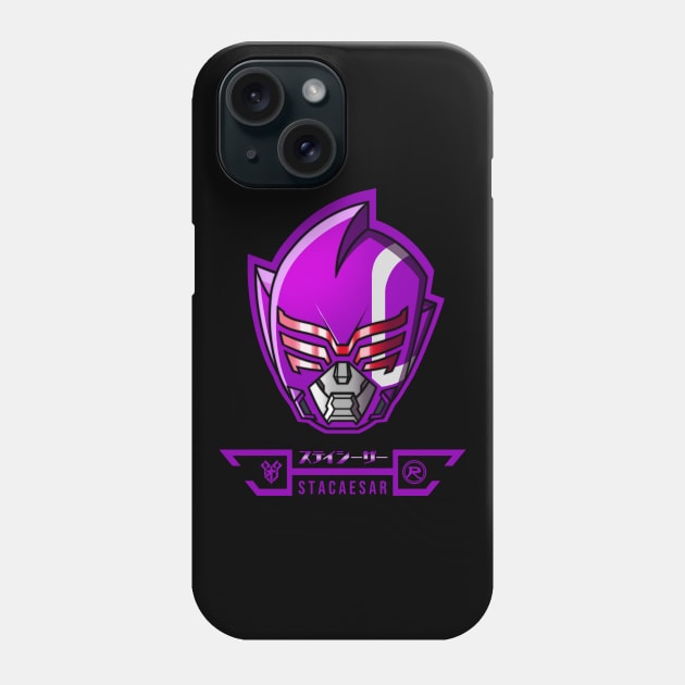 SENTAI VILLAIN ZENKAIGER ( STACAESAR ) PURPLE Phone Case by Ryuki Kento Art