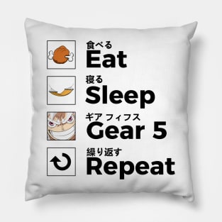 Eat Sleep Gear 5 Repeat again Pillow