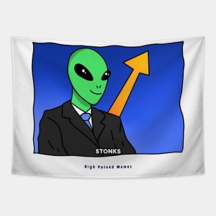 AlienHub: High valued memes alien Tapestry