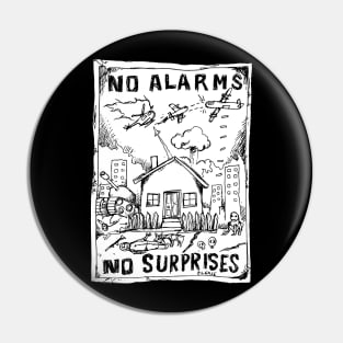 No Surprises Illustrated Lyrics Pin