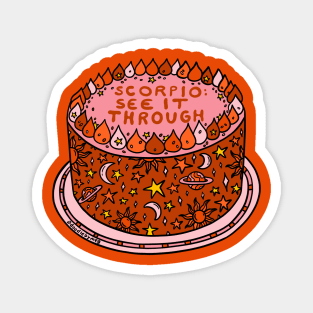 Scorpio Cake Magnet