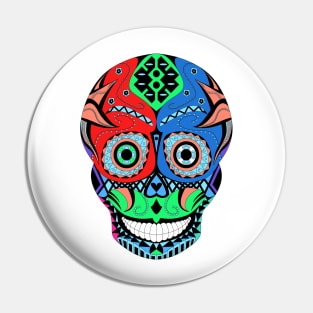 marvelous skeleton catrina happy face ecopop art Pin