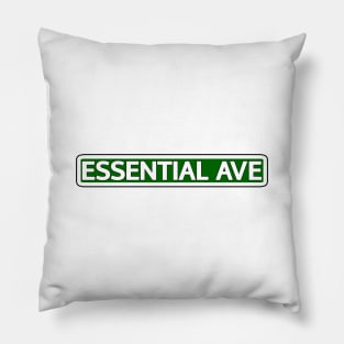 Essential Ave Street Sign Pillow