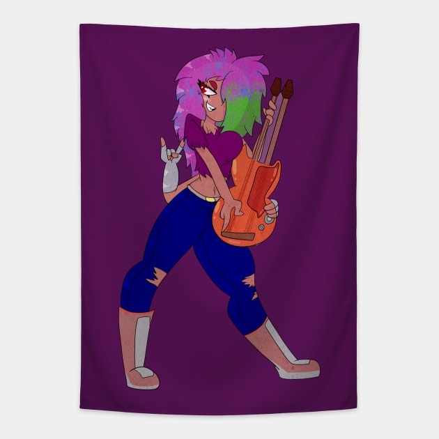 Twin Guitar Pyrope Tapestry by Shrew_Boi