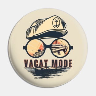 Retro Vacay Mode Cruise Pin