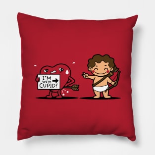I'm with Cupid Pillow