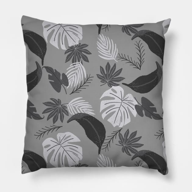 Tropical leaves design Pillow by RosanneCreates