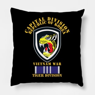 Korea - Capital Division - Tiger Div w Vietnam War SVC Pillow