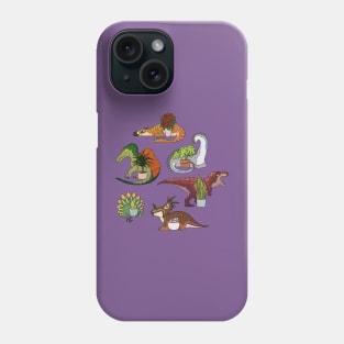 Dinosaurs and plants Phone Case