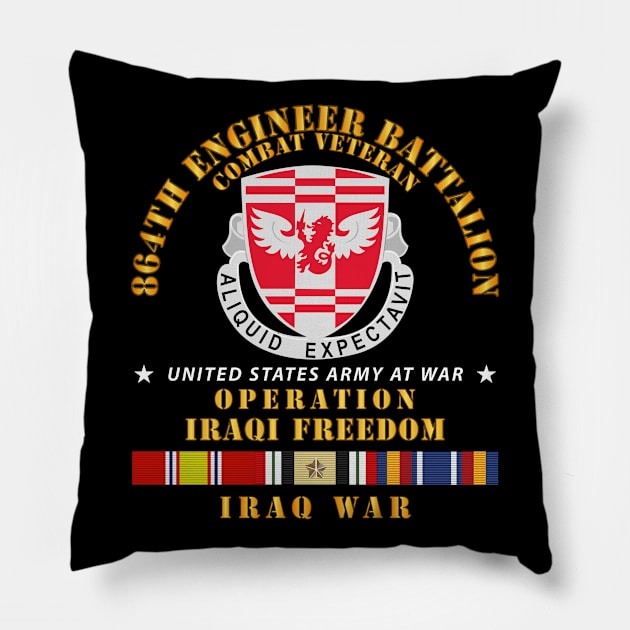 864th Eng Bn - Iraqi Freedom Veteran w IRAQ SVC Pillow by twix123844