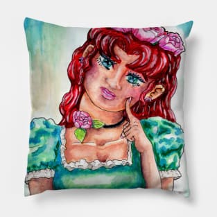 Floral Girl Pillow