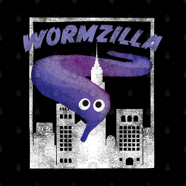 Purple Worm On A String Meme Wormzilla Retro Japanese Style by YourGoods