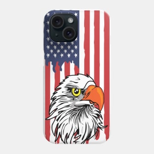 America Flag and USA Eagle Phone Case