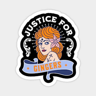 Justice For Gingers Funny Redhead Pride Magnet