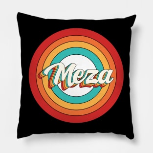 Meza Name Shirt Vintage Meza Circle Pillow