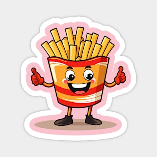 Cute French Fries T-Shirt Magnet