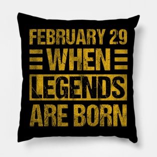 February 29 Birthday Cool Leap Year Pillow