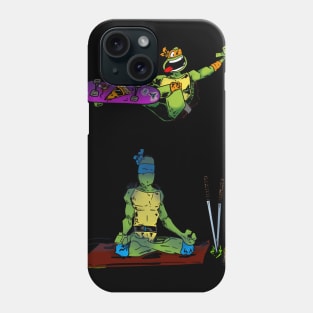 Mikey and Leonardo Meditate Together Phone Case