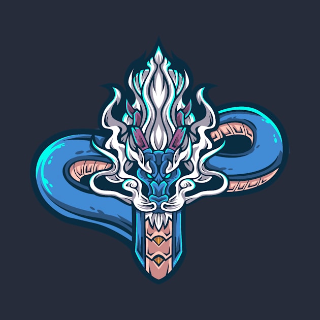 Blue Dragon by Wavey's