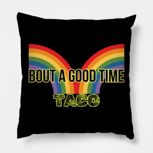 Let's Fiesta! It's Taco Gift-Buying Fun Time!-Taco 'Bout a Good Time- Taco Rainbow Pillow
