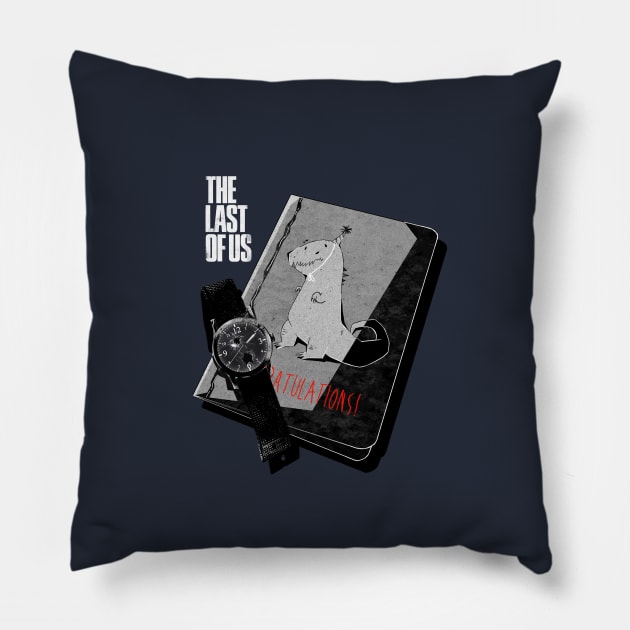 Left Behind (Logo Version) Pillow by Archaois