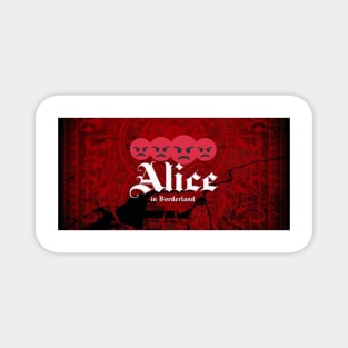 Alice with red background Magnet