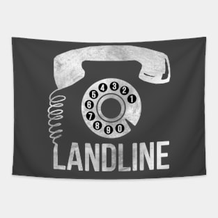 Landline (white version) Tapestry