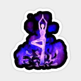 Yoga violet inv Magnet