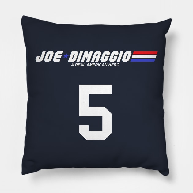 Joe DiMaggio: A Real American Hero Pillow by KyleHarlow