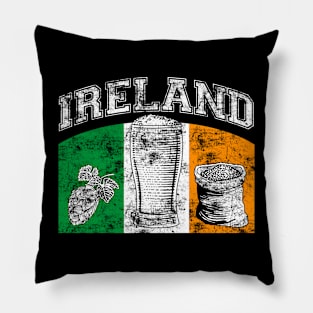 Retro Vintage Ireland Irish St Patrick's Day Pillow