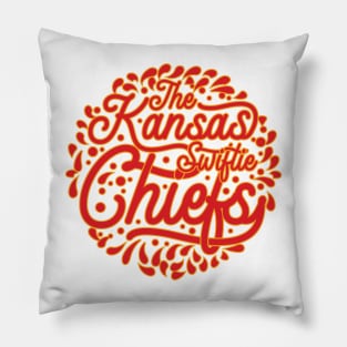 The Kansas Swiftie Chiefs v7 Pillow