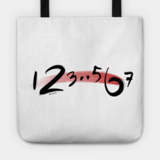 123 567. Dance steps in Salsa Tote