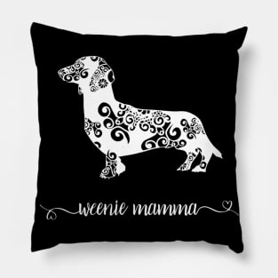 Weenie Mama Flower Pattern Pillow