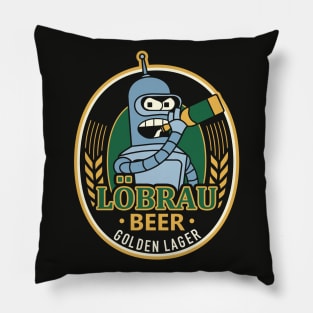 Robot Beer logo Pillow