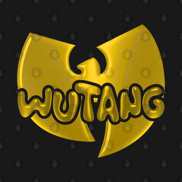 wutang clan 3d logo word lettering art by idbihevier