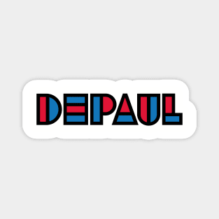 Unique DePaul font with team colors! Magnet