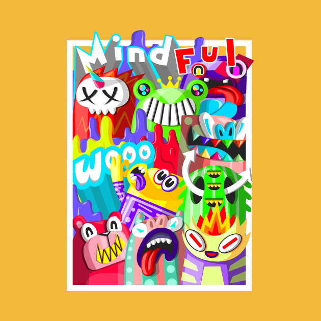 mindful wooo doodle 333 by chachazart