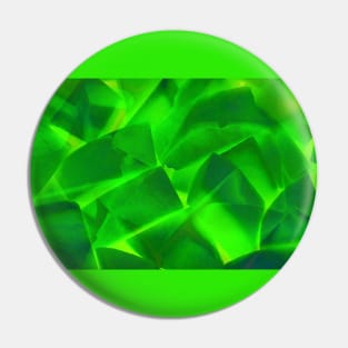 Green crystal stones Pin