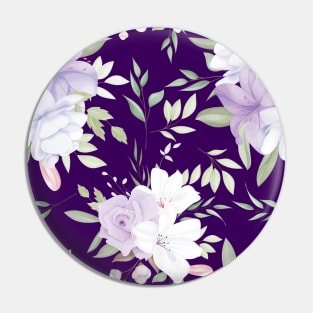 Watercolor floral pattern Pin