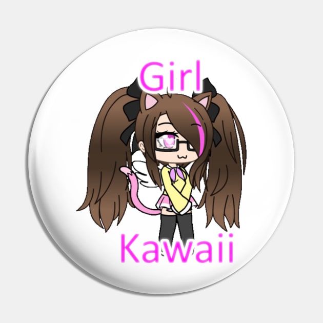 Kawaii Girl Pin by Mora_PlayzGames